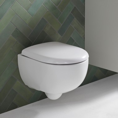 Renova Compact -seinä-wc-istuimen pyöreä muotoilu Renova Compact -seinä-wc-istuimen pyöreä muotoilu