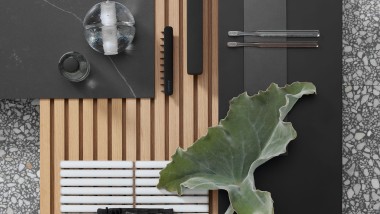 Moodboard tummilla ja vaaleilla kontrasteilla Moodboard tummilla ja vaaleilla kontrasteilla