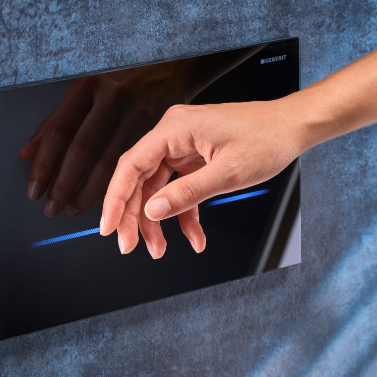 Kosketusvapaa Sigma80 Square -huuhtelupainike Kosketusvapaa Sigma80 Square -huuhtelupainike