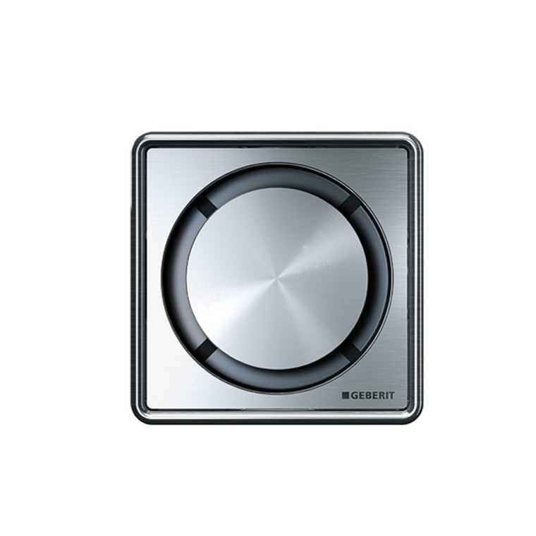 Geberit Cleanpoint -lattiakaivon design-kansi pyöreänä mallina.