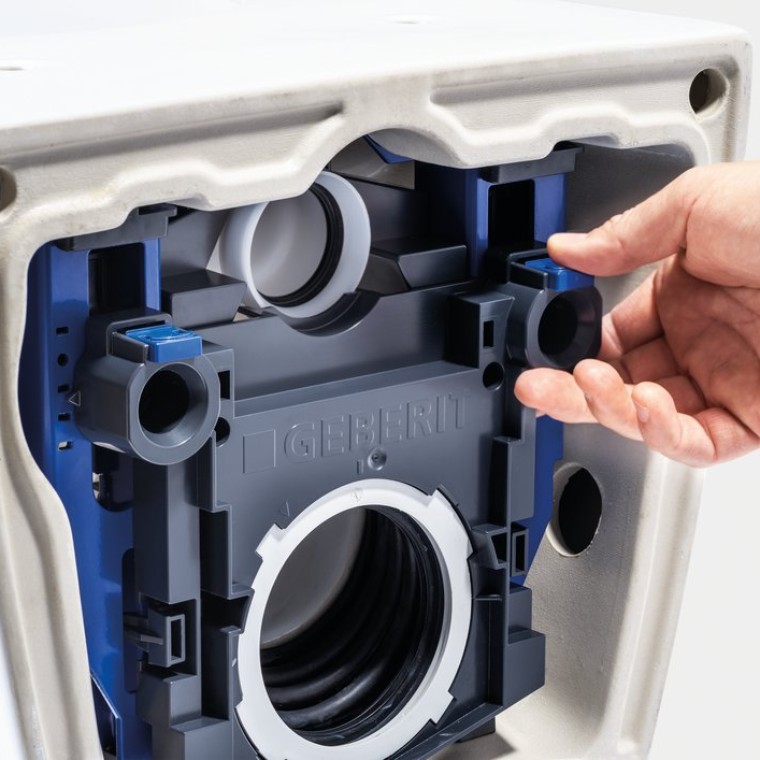 Geberit One -WC-istuin integroidulla korkeussäädöllä