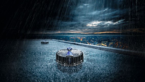 Geberit PE viemärijärjestelmä kattovedenpoistoon