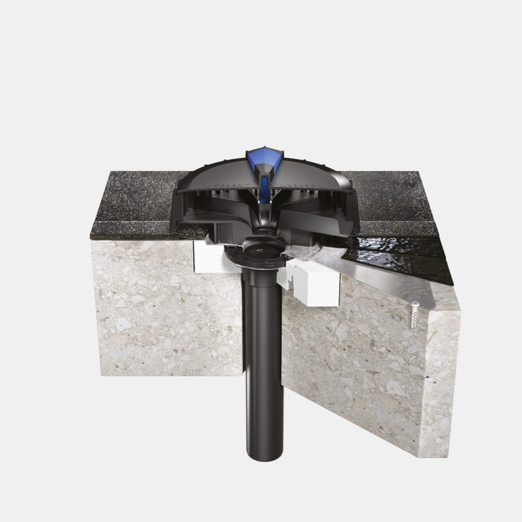 Geberit Pluvia asennus bitumipintaiset katot Geberit Pluvia asennus bitumipintaiset katot