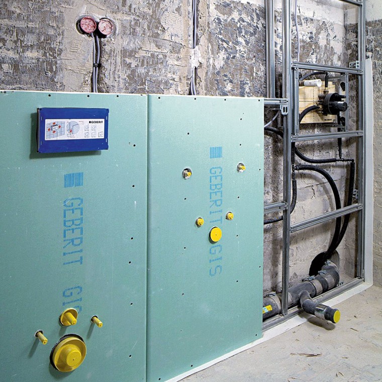 Paneloitu Geberit GIS -järjestelmä