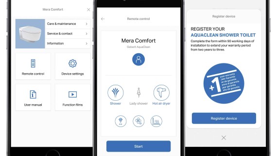 Geberit Home -sovellus Geberit Home -sovellus