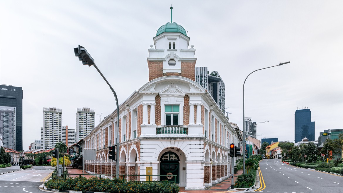 Born-ravintola sijaitsee Jinrikishan asemalla, joka on yksi Singaporen harvoista historiallisista rakennuksista (© Owen Raggett)