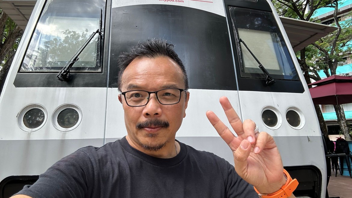 Kiinnostunut yksinkertaisen ja tehokkaan elämän ajatuksesta: hotellin perustaja Liang Chiang Seah (© Liang Chiang Seah)
