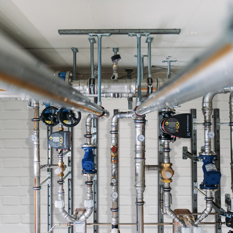 Geberit Mapress Therm tarjoaa luotettavan suojan ulkoista korroosiota vastaan suljetuissa jäähdytyspiireissä, joissa muodostuu kondenssivettä.