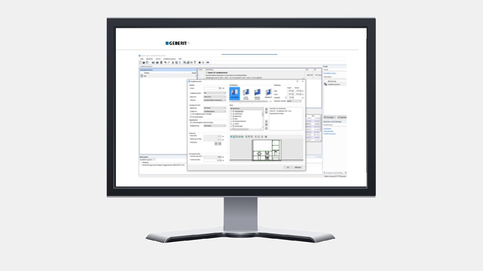 Geberit tarjoaa ammattilaisille laajan valikoiman digitaalisia suunnittelutyökaluja, kuten Geberit ProPlanner