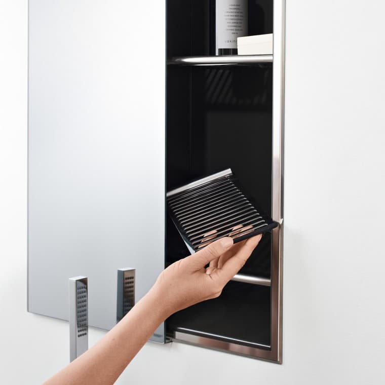 Seinään upotettu Suihkuhyllykkö Seinään upotettu Suihkuhyllykkö