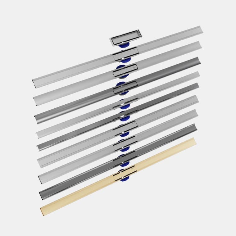 Geberit CleanLine -suihkukouruja löytyy useissa eri väreissä ja malleissa. Geberit CleanLine -suihkukouruja löytyy useissa eri väreissä ja malleissa.