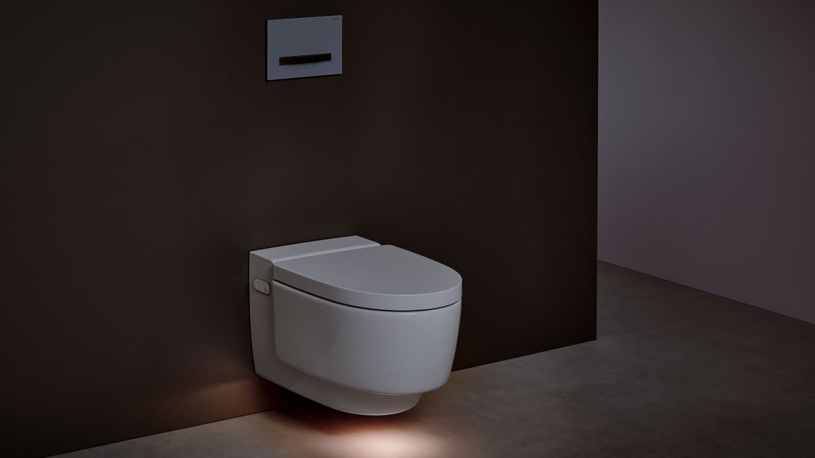 Geberit AquaClean Mera Comfort mukavuusvalolla Geberit AquaClean Mera Comfort mukavuusvalolla