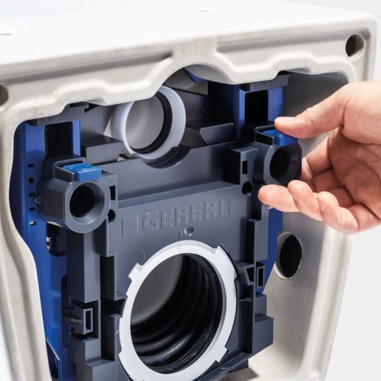 Geberit One -WC-istuin integroidulla korkeussäädöllä Geberit One -WC-istuin integroidulla korkeussäädöllä