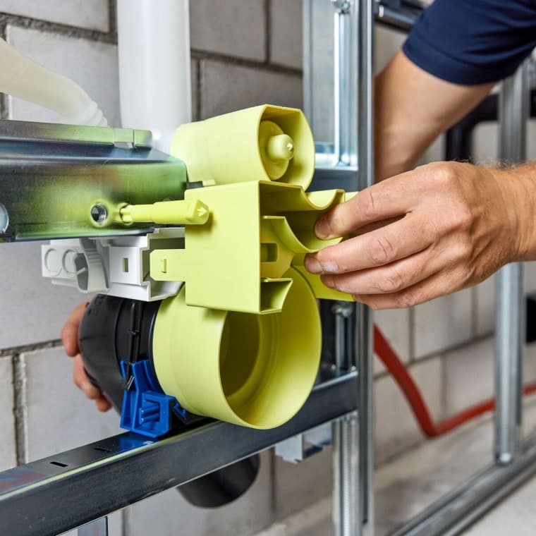 Seinä-wc-elementti Power & Connect -rasialla Seinä-wc-elementti Power & Connect -rasialla