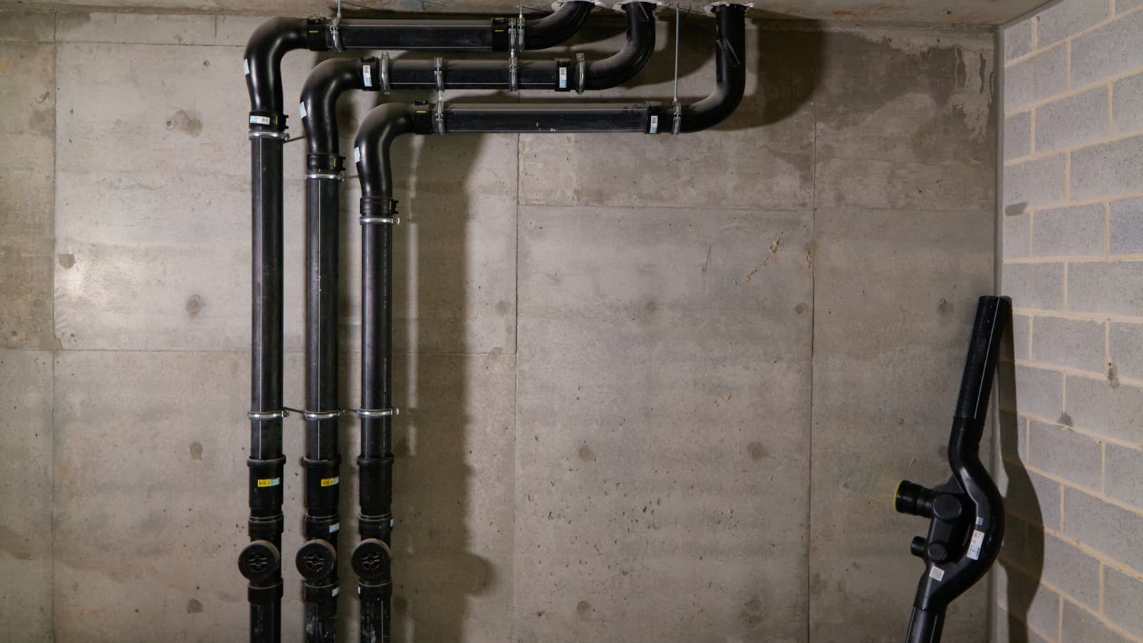 SuperTube-viemärijärjestelmä mahdollistaa enemmän asuintilaa (© Michael Curwood & Adam Powell) SuperTube-viemärijärjestelmä mahdollistaa enemmän asuintilaa (© Michael Curwood & Adam Powell)