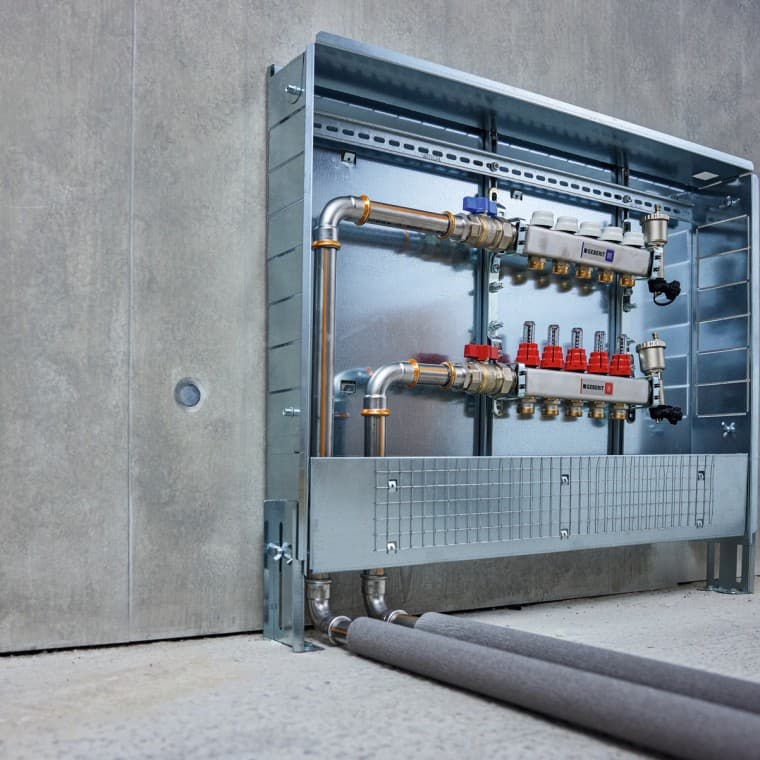 Gebrit Mapress Therm -järjestelmä sopii myös erilaisiin lämmitysjärjestelmiin Gebrit Mapress Therm -järjestelmä sopii myös erilaisiin lämmitysjärjestelmiin